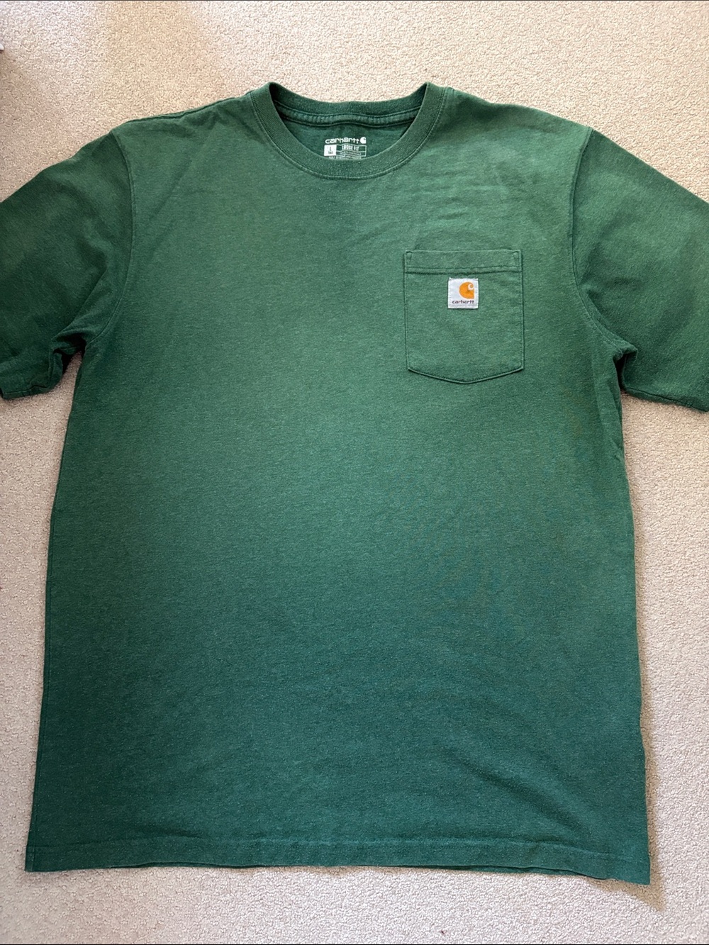 Carhartt Men's Dark Green Short Sleeve Pocket Tee